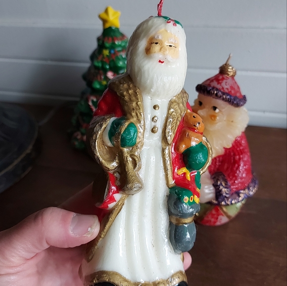 Two vintage Santa candles - Picture 12 of 15